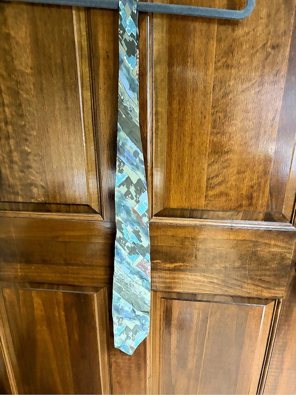 Christian Dior Monsieur Silk Tie Green Blue One Size
